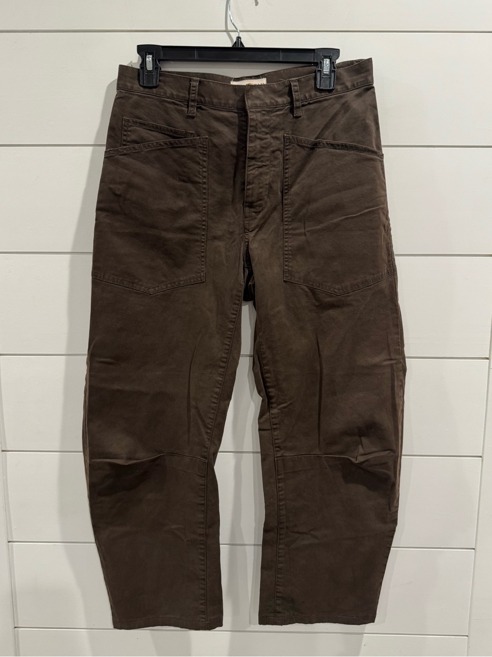 Nili Lotan brown Shon barrel leg pants - Picture 4 of 7